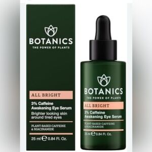 NEW. BOTANICS All Bright 3% Caffeine Awakening Eye Serum Plant-Based 25ml